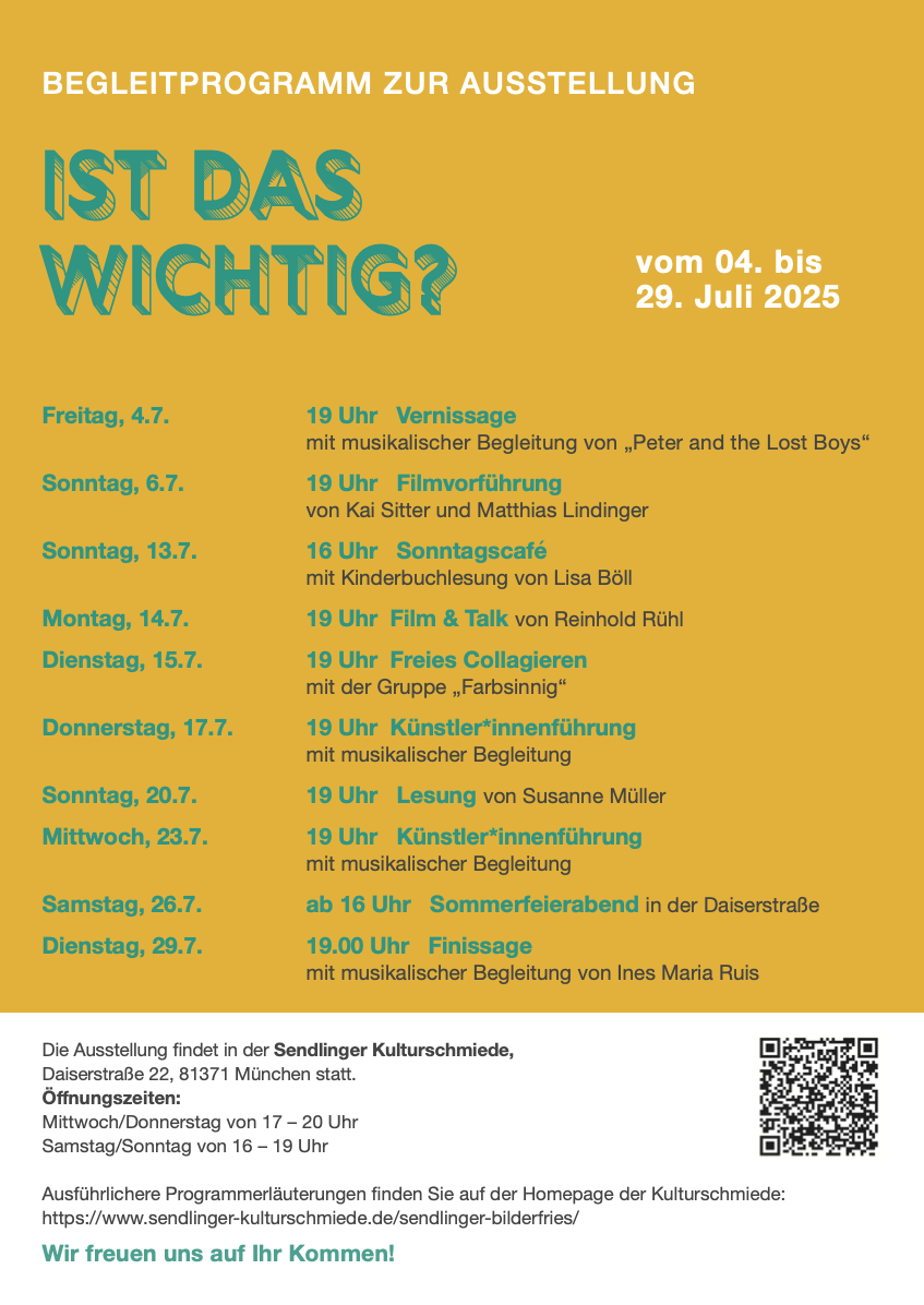Filmvorführung bei Kunstausstellung "Ist das wichtig?"
